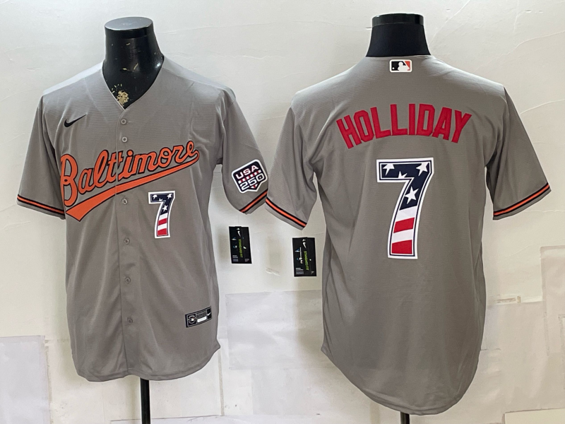 Men Baltimore Orioles #7 Holliday grey Nike 2026 